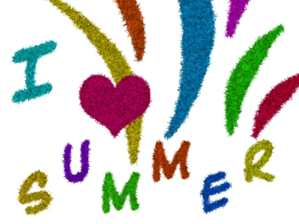 I love summer — Stock Photo, Image