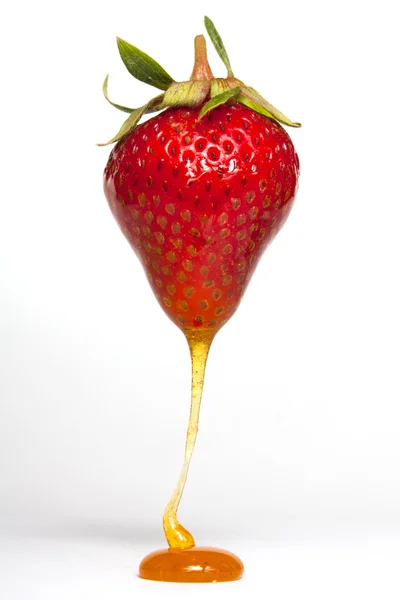 Erdbeer-Toffee-Sauce — Stockfoto
