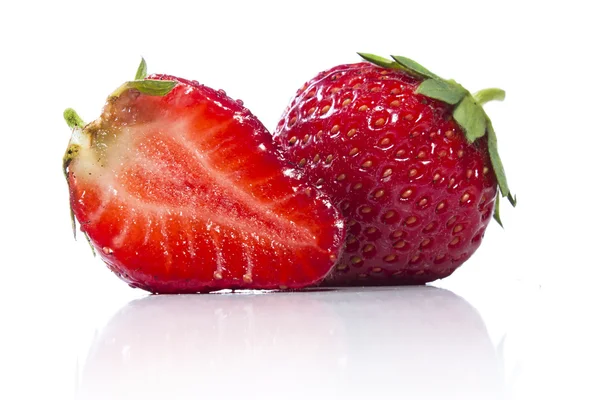 Erdbeere und eine halbe — Stockfoto