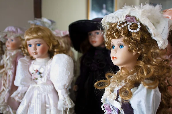 stock image Vintage porcelain dolls