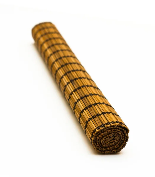 Bambu matta isolerade — Stockfoto