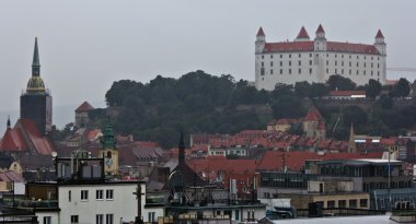 Panoramic View of Bratislava clipart