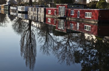 A river barge in London.