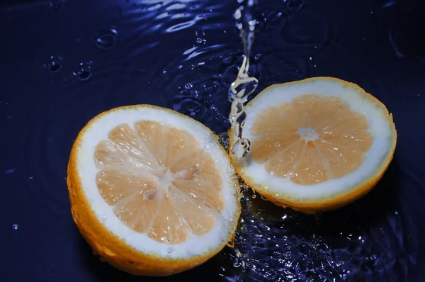 stock image Citruses and water