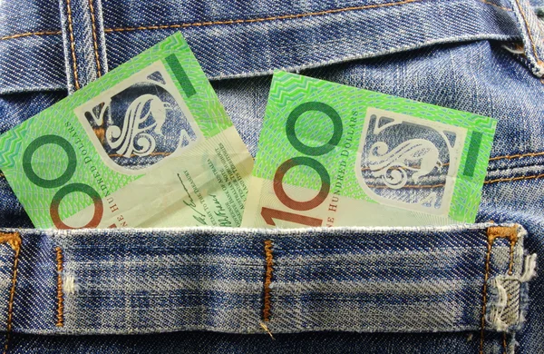 Money in pocket — Stock Photo, Image