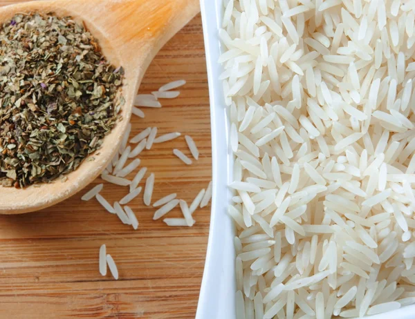 stock image Rice and herbs