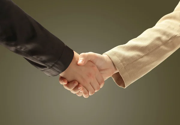 Zakenman hand schudden witte zakenman hand — Stockfoto