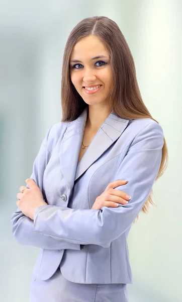 Affärskvinna på kontoret — Stockfoto