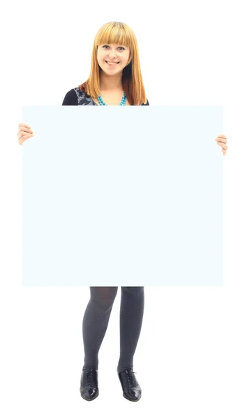 The beautiful business woman on a white background — Stock Photo, Image