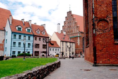 Latvia capital Riga old town clipart