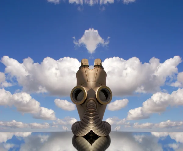 Composición del respirador retro simétrico —  Fotos de Stock