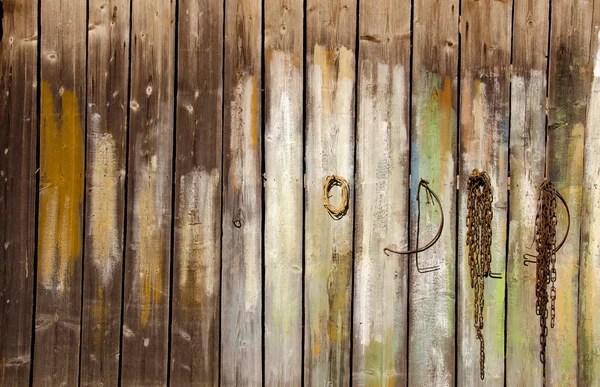 Old painted boards wall background — Stock Photo, Image