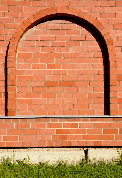 Vermelho tijolos parede fundo — Fotografia de Stock