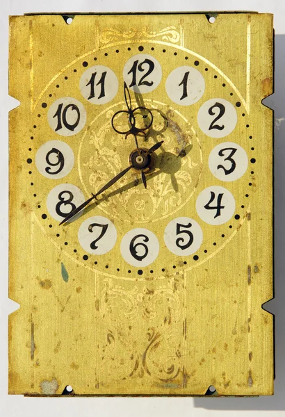 Grunge vintage clock-face — Stock Photo, Image