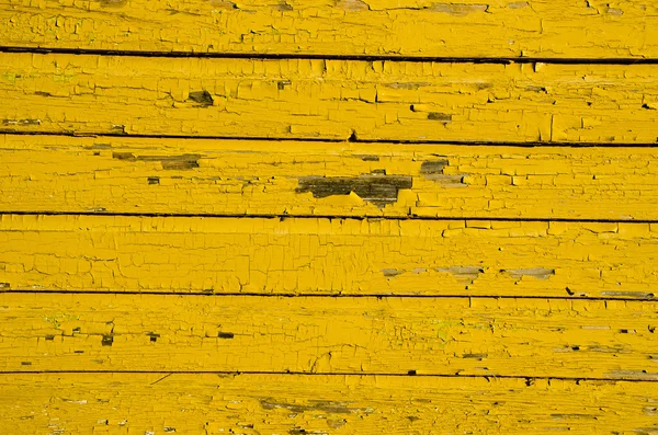 Old yellow wooden wall background — Stock Photo, Image