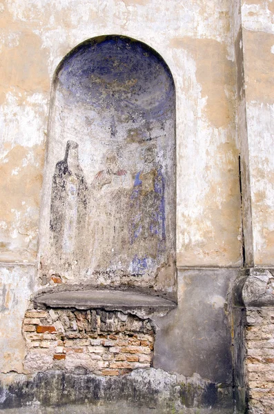 Винтажная роспись на стене чача — стоковое фото