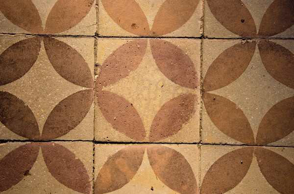 Old floor ornamental backgound