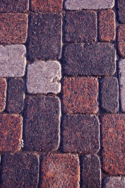 Granit gatan trottoaren bakgrund — Stockfoto
