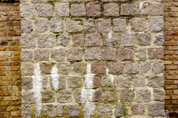 Vieux fond de mur de briques de pierre — Photo