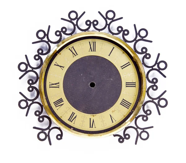 Grunge and ornamental clock-face — Stock Photo, Image