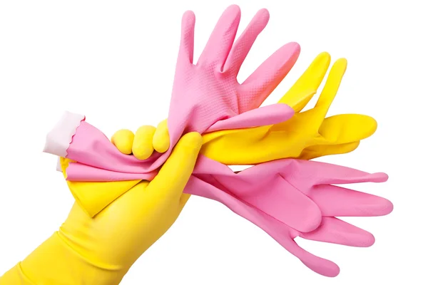 Гумові рукавички — стокове фото