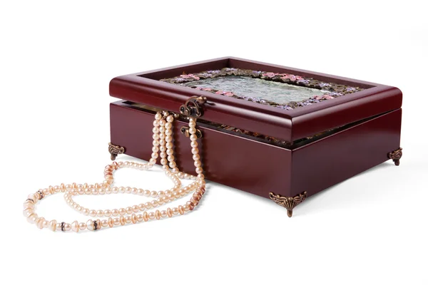 Casket with jewelry — Stock Photo, Image