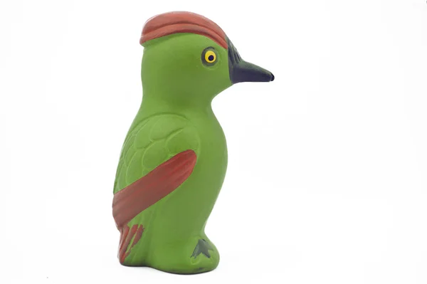 Un pájaro carpintero de goma de juguete —  Fotos de Stock