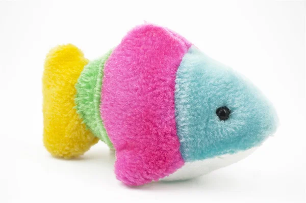 En leksak mångfärgade fiskar — Stockfoto