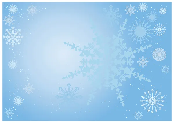 Синій Сніжинка фону — стоковий вектор