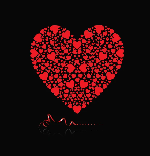 Srdce srdce — Stockový vektor