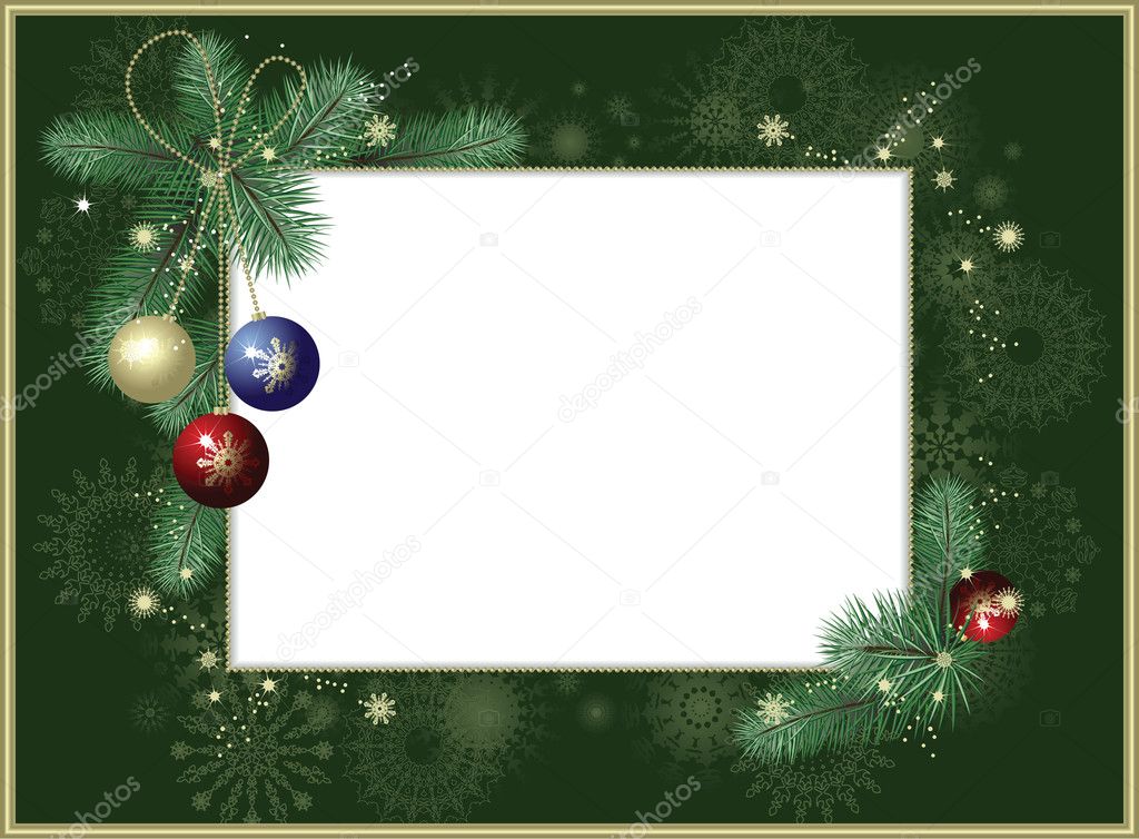 Background-frame with snowflakes