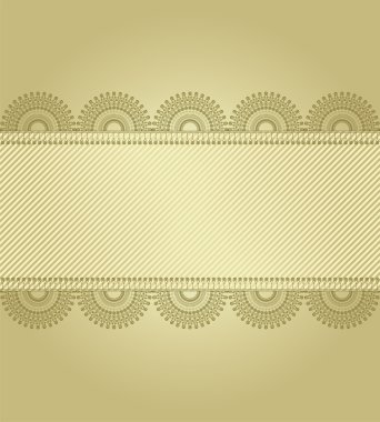 Golden background with lace clipart