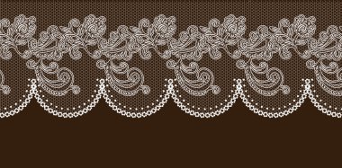 Vector lace elements clipart