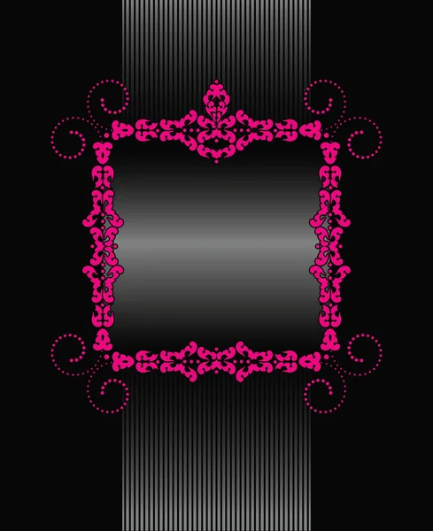 ピンク色の枠と背景 — ストックベクタ