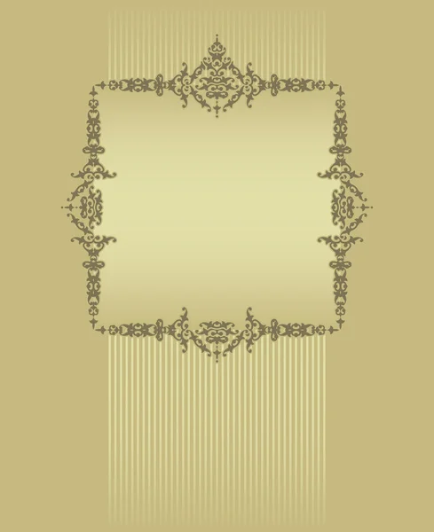 Cadre avec un fond doré — Image vectorielle