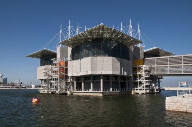 Exterior view of the Lisbon Oceanarium clipart
