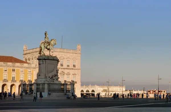 Lissabon handel square — Stockfoto