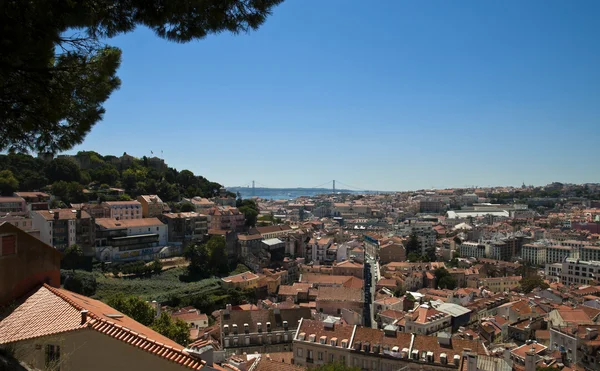 Panoramatický pohled na Lisabon — Stock fotografie