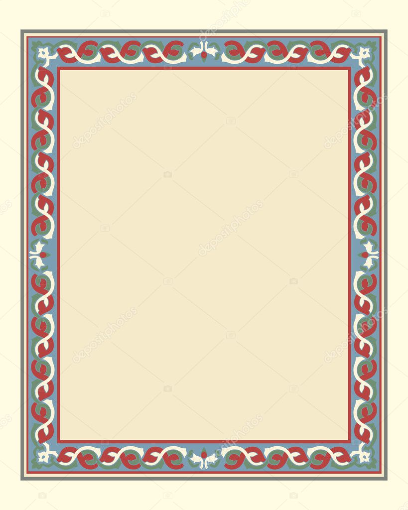 Arabesque Border Frame Stock Vector Paulrommer 6597702 Arabesque Border Frame Vector Ilration File By