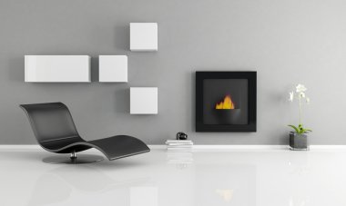 Minimalist interior clipart