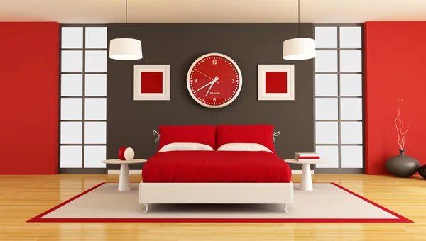 현대 침실 — 스톡 사진