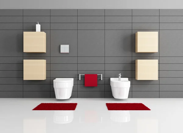 Minimalistisk badrum — Stockfoto