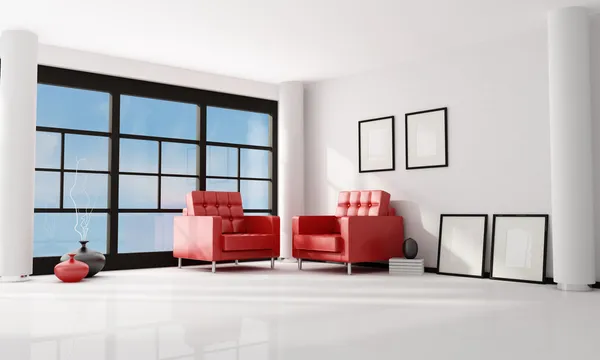 Minimalist oturma odası — Stok fotoğraf