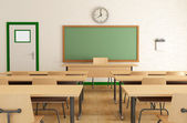 Klassenzimmer ohne Schüler