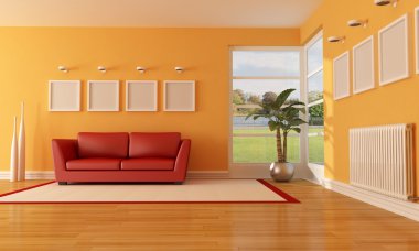 Modern living room clipart