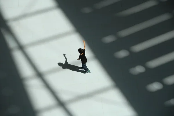 stock image Ice-skating boy