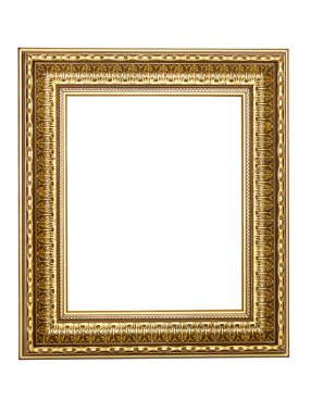 Gold-patterned frame for a picture clipart