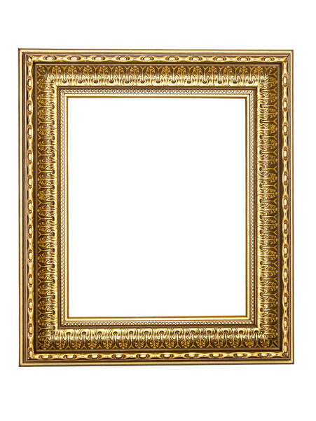 Gold-patterned frame for a picture