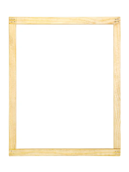 Homemade simple wooden frame — Stock Photo, Image