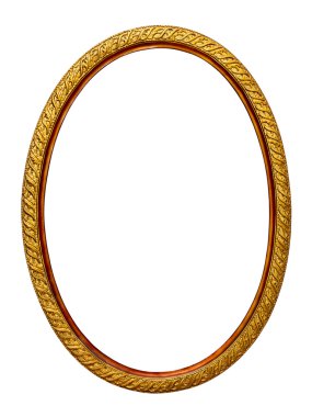 Gold-patterned frame for a picture clipart